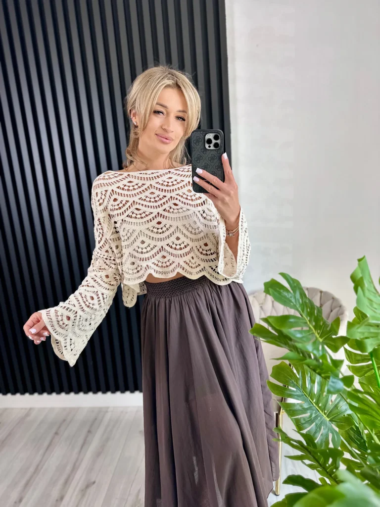 Sweter RALPH 100% bawełna beż 