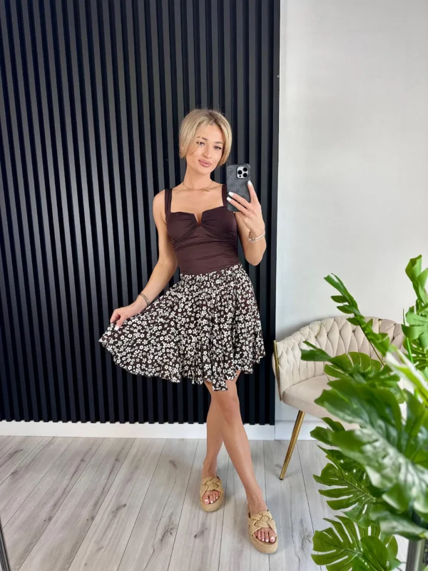 Top MELISA 90% nylon brąz - obrazek 2