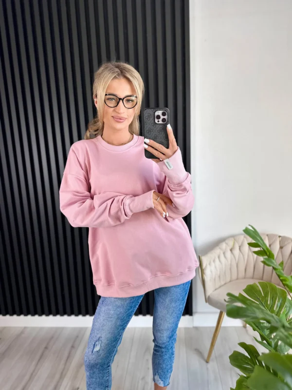 Bluza SARAH 95% bawełna brudny róż - obrazek 4