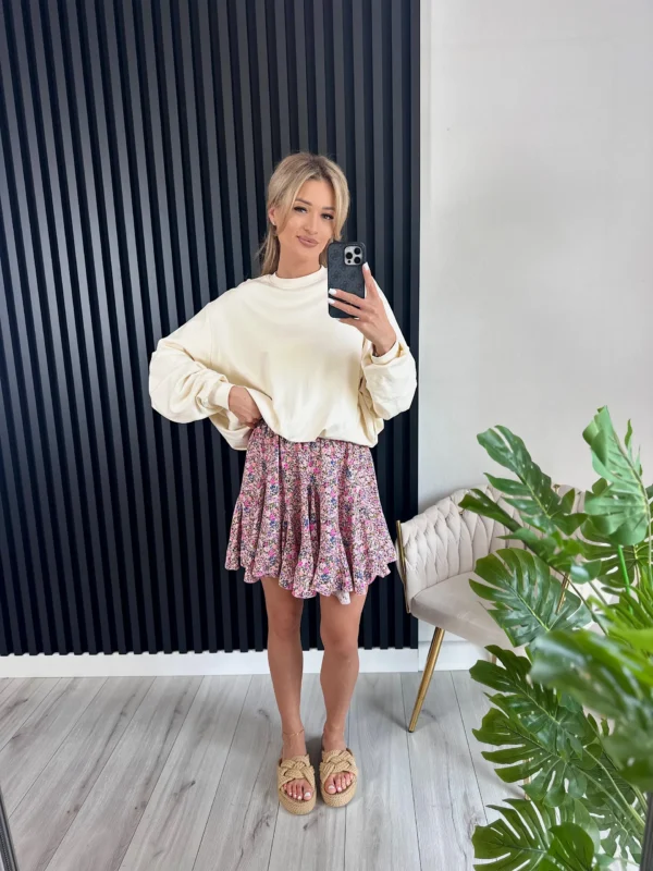 Bluza bombka MAXINE 95% bawełna ecru - obrazek 3