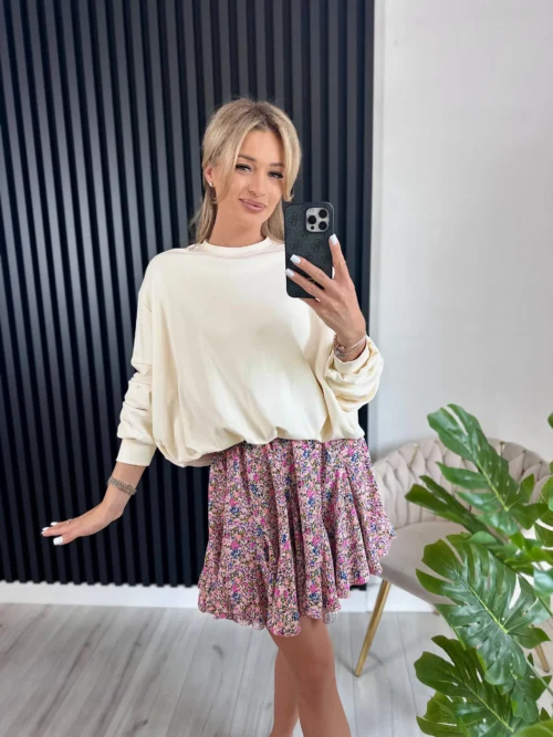 Bluza bombka MAXINE 95% bawełna ecru