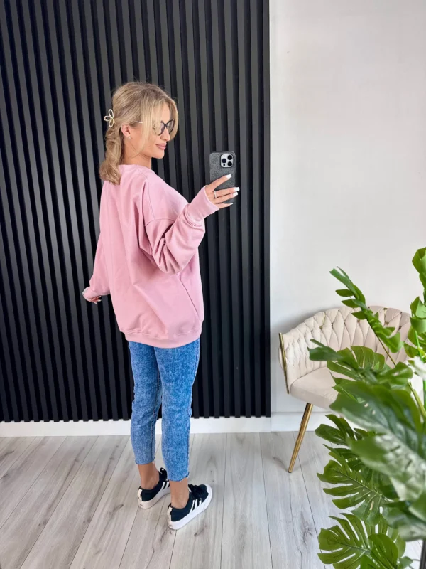 Bluza SARAH 95% bawełna brudny róż - obrazek 6
