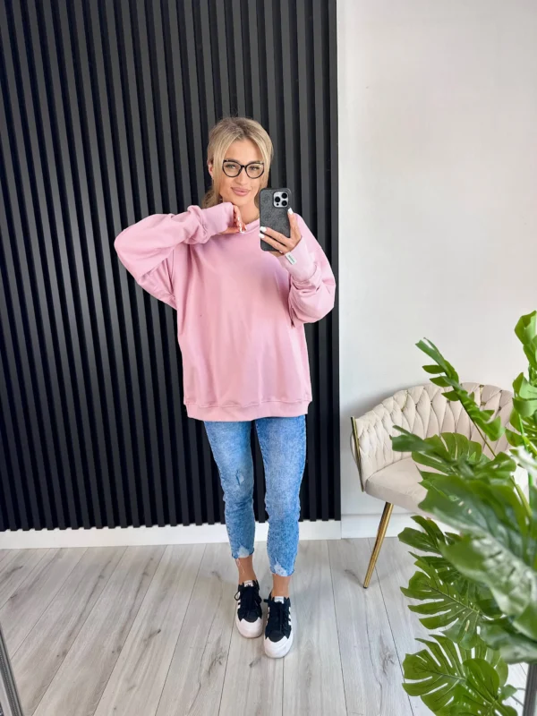 Bluza SARAH 95% bawełna brudny róż - obrazek 5