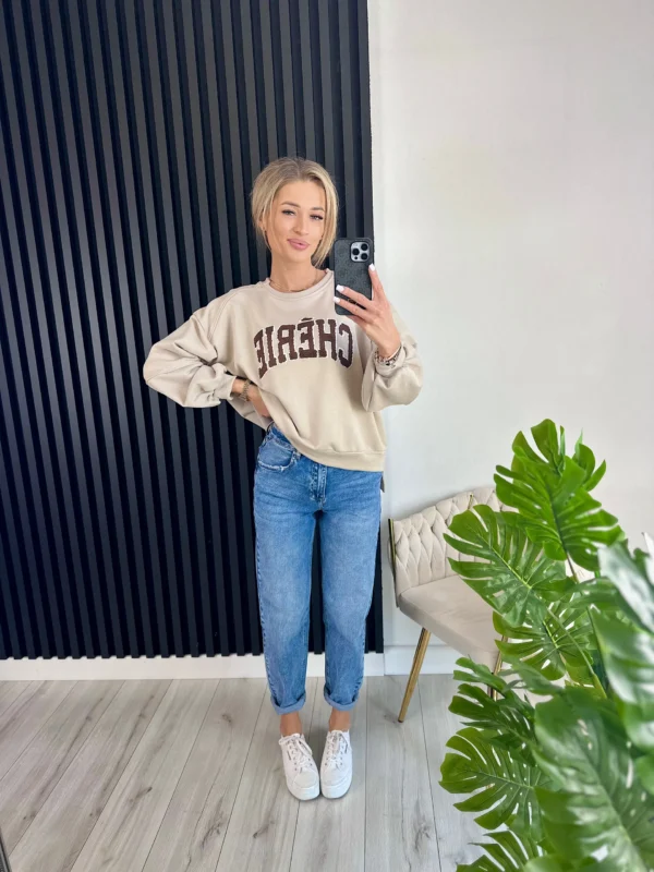 Bluza AVA 80% bawełna beż - obrazek 4