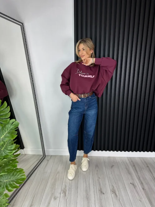 Spodnie BAILEY 99% bawełna ciemnoniebieski denim