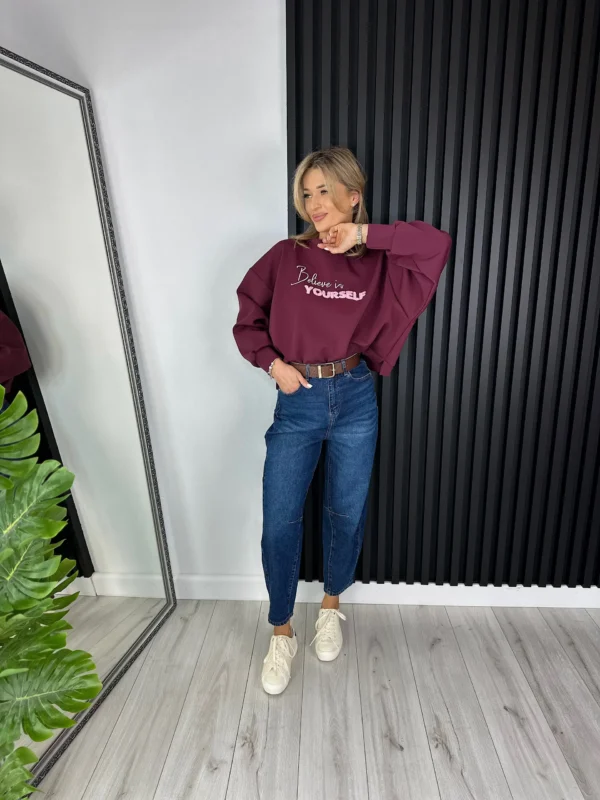 Spodnie BAILEY 99% bawełna ciemnoniebieski denim